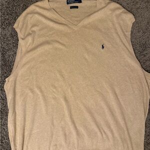 Polo by Ralph Lauren Light Tan V-Neck vest  3LT